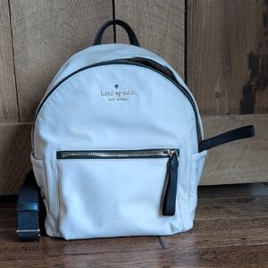 Kate Spade Cream Backpack with Black Accents